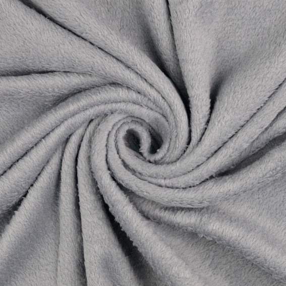 Fleece Fabric Solid Grey