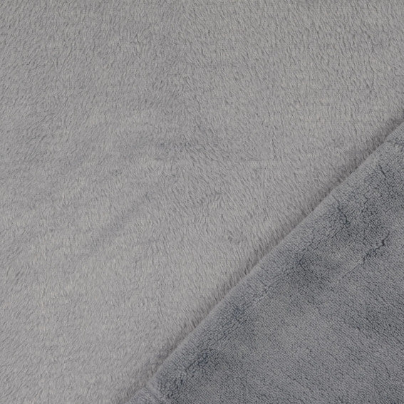 Fleece Fabric Solid Grey