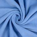 Fleece Stoff Uni Jeansblau