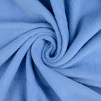 Fleece Stoff Uni Jeansblau