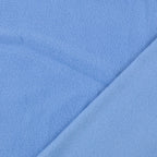 Fleece Stoff Uni Jeansblau