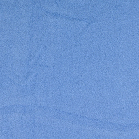 Fleece Stoff Uni Jeansblau