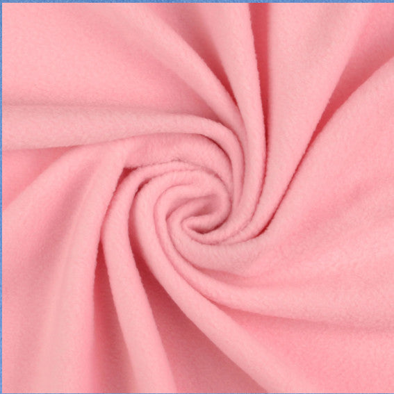 Fleece Fabric Plain Pink