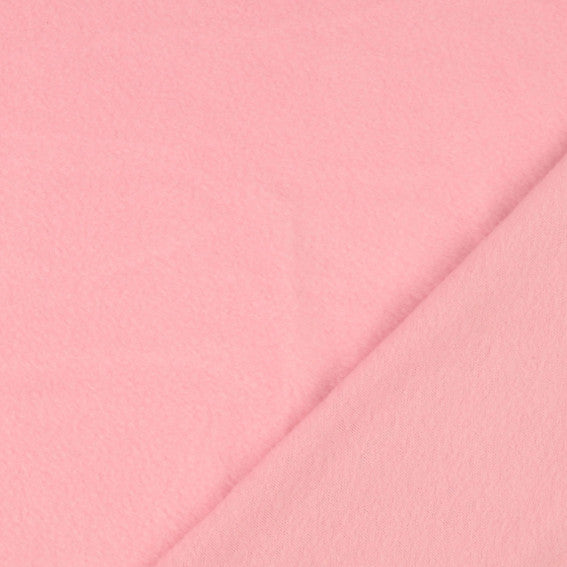 Fleece Fabric Plain Pink