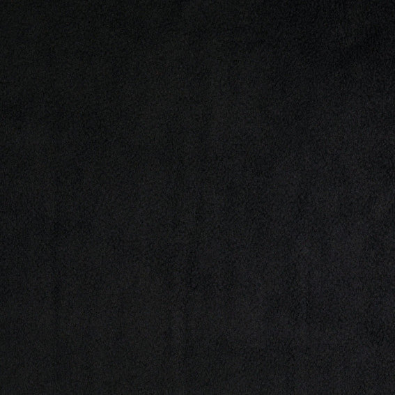 Fleece Fabric Solid Black