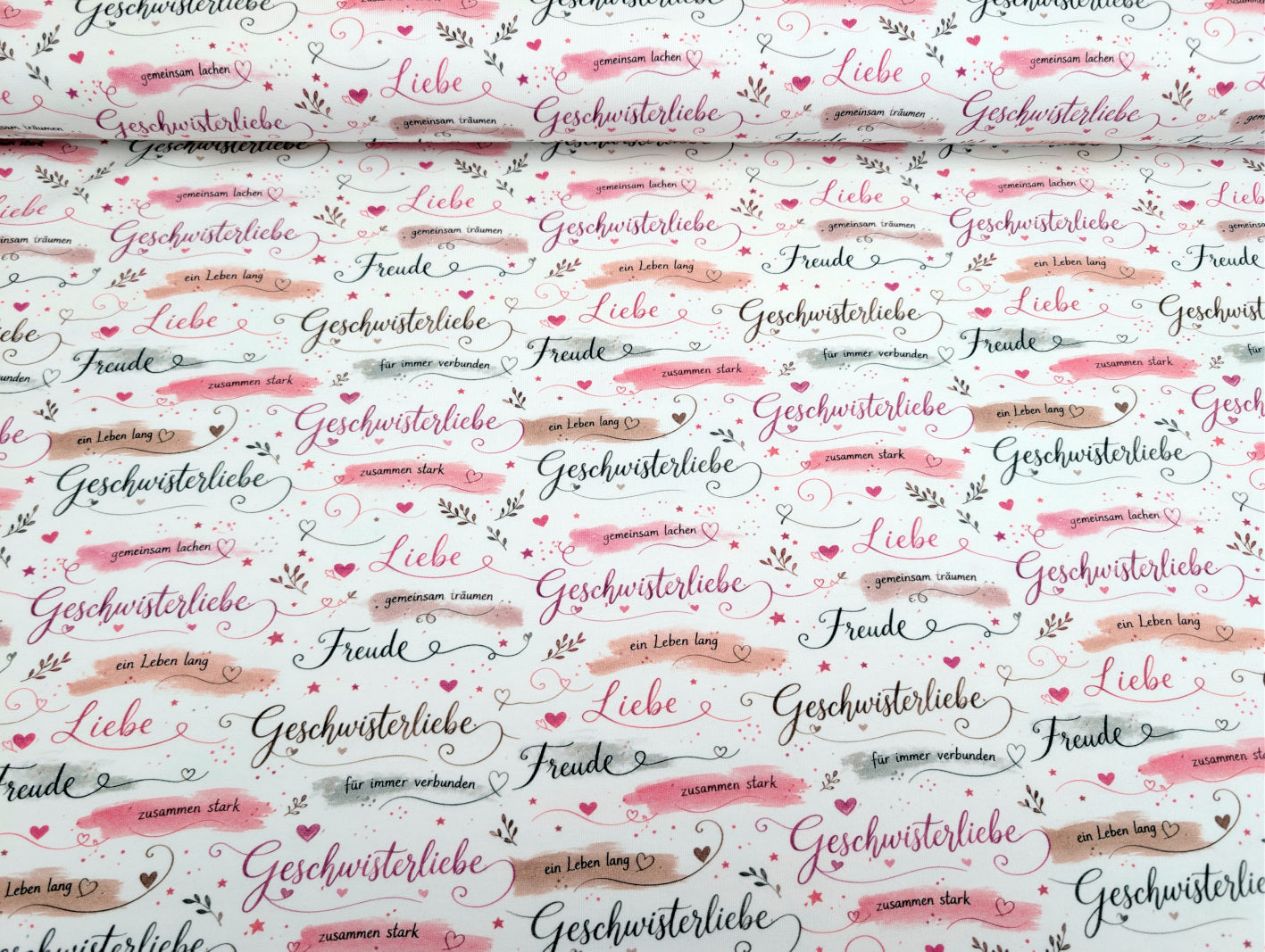 In-house production cotton jersey Lotti and Friends on White