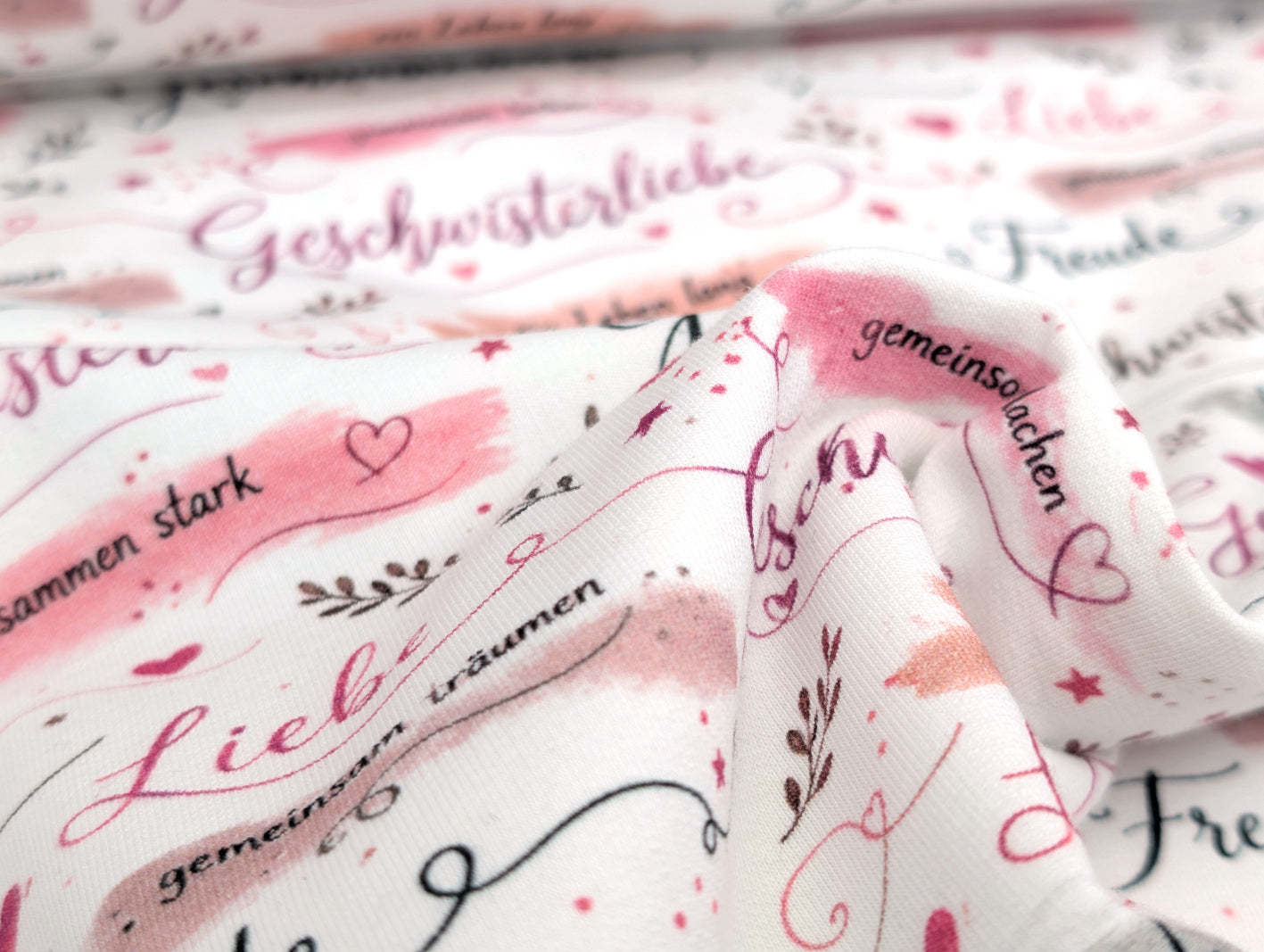In-house production cotton jersey Lotti and Friends on White