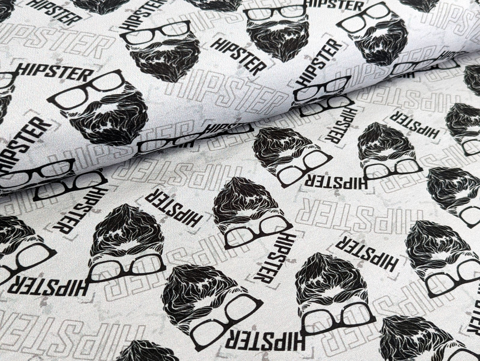 French Terry Printed Hipster KATINOH Gray