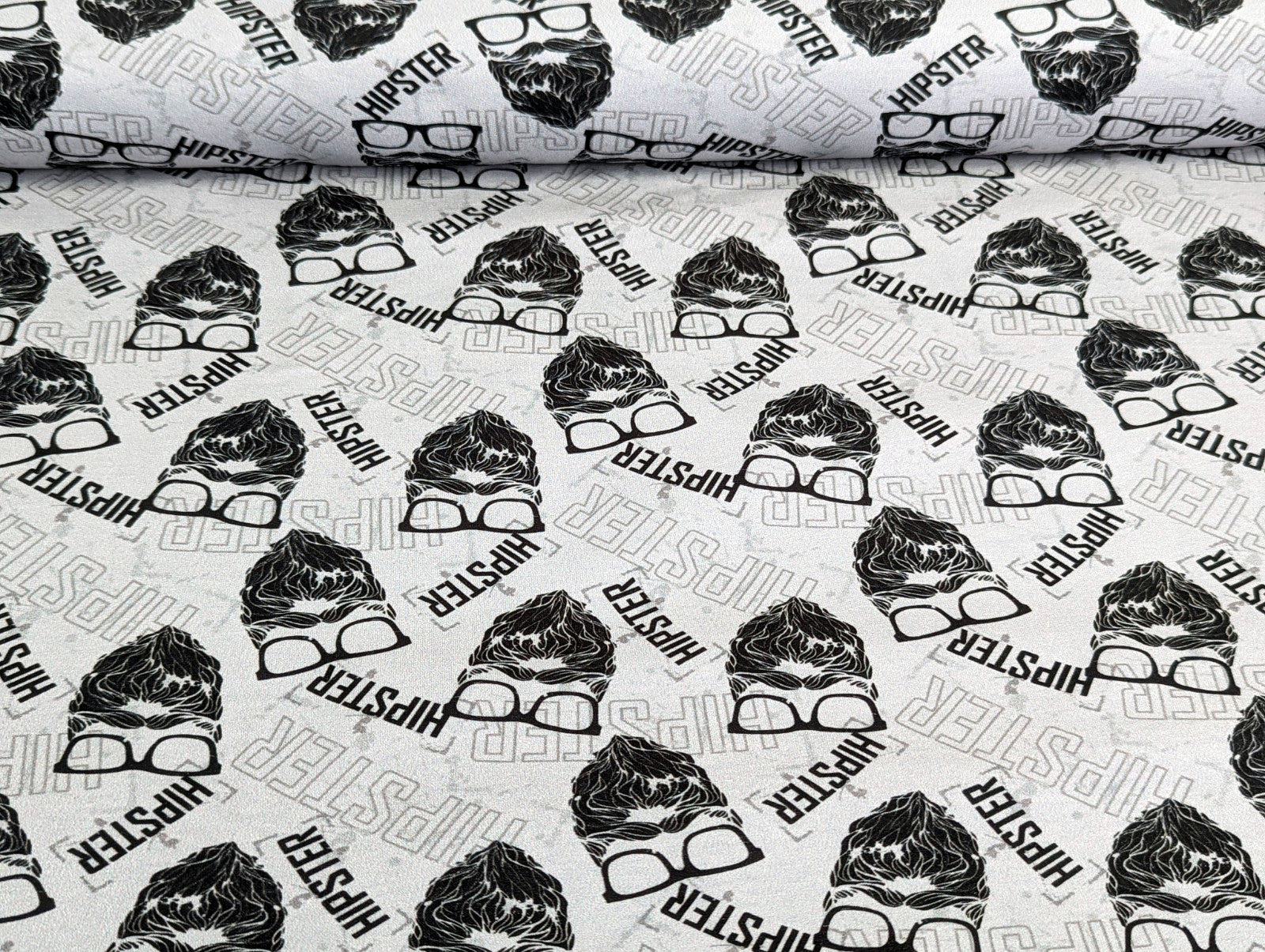 French Terry Printed Hipster KATINOH Gray