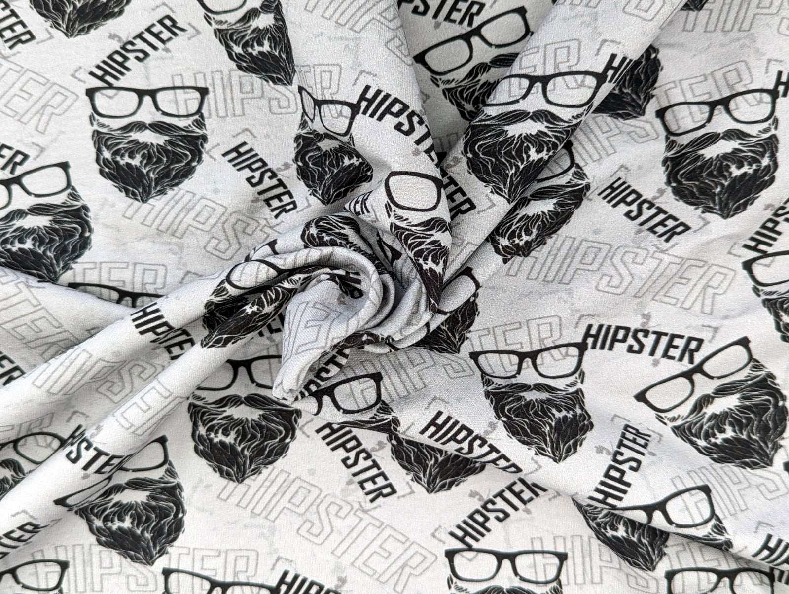 French Terry Printed Hipster KATINOH Gray