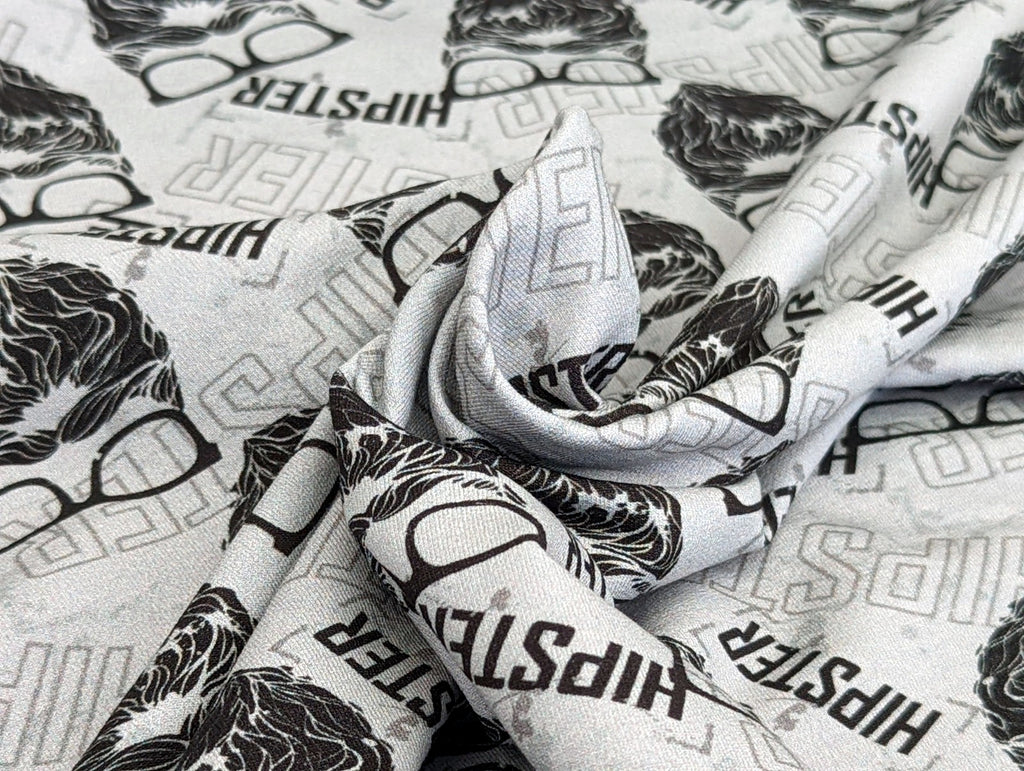 French Terry Printed Hipster KATINOH Gray