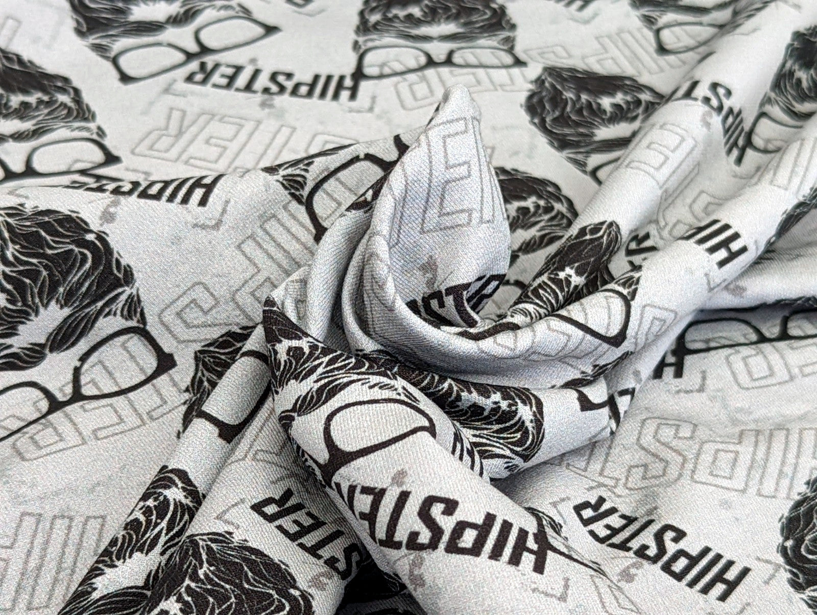 French Terry Printed Hipster KATINOH Gray