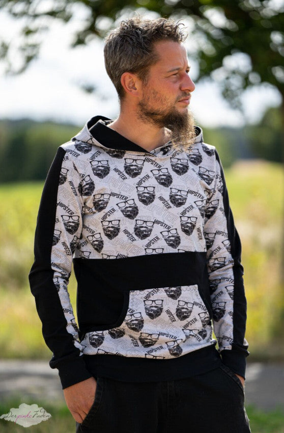 French Terry Printed Hipster KATINOH Gray