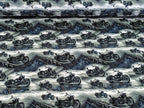 French Terry Street Motorcycle on Jeans/Grey