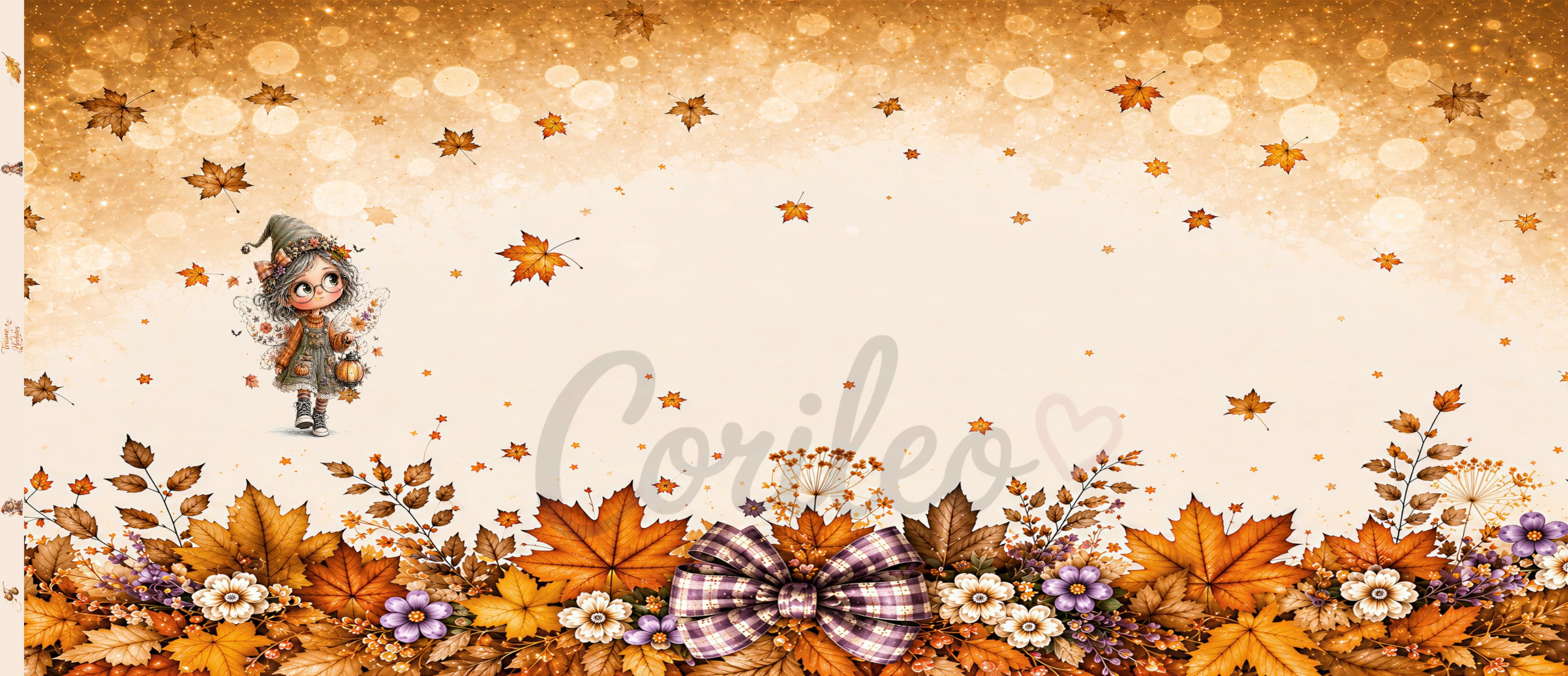 Vorbestellung Panel Falling Leaves 70 x 165 cm