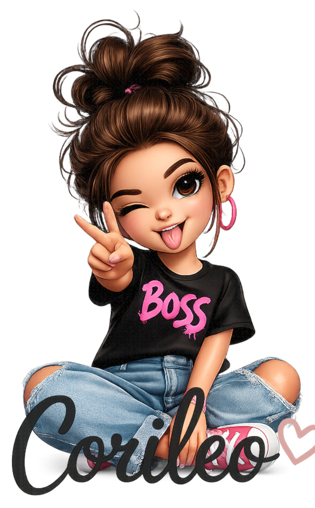 Iron-on Patch Dragon Girly Boss