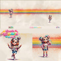Vorbestellung Panel Girly Summer ca. 70 x 165 cm