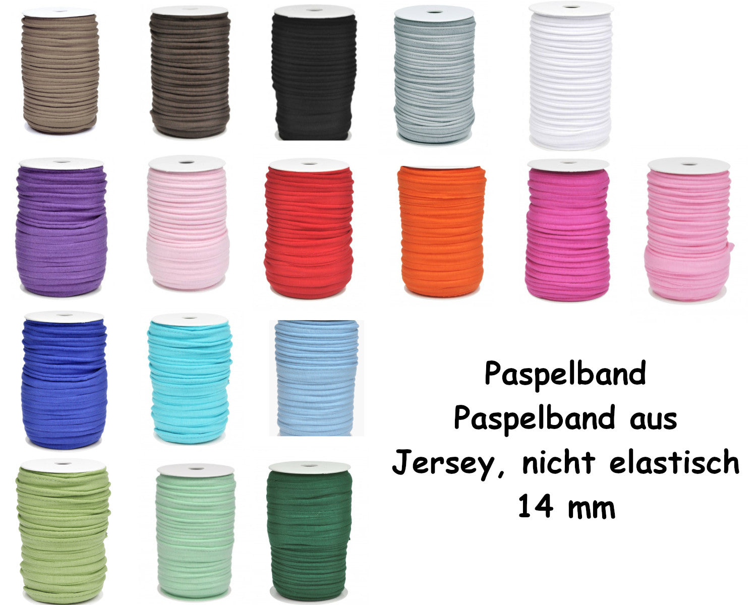 Piping Tape Solid 14 mm Multiple Colors