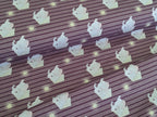 Baumwolljersey Elefantenboote Aubergine