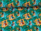 Cotton Jersey Superhero Hedgehog Green
