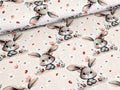 In-house production Cotton Jersey Bunny Girl Daisies