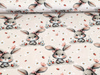 In-house production Cotton Jersey Bunny Girl Daisies