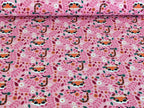 Cotton jersey cute tiger pink