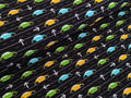 Cotton Jersey Car Track Black