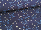 Cotton Jersey Mini Skulls Dark Blue
