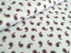 Cotton Jersey Paisley on Cream