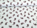 Cotton Jersey Paisley on Cream