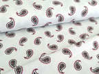 Cotton Jersey Paisley on Cream