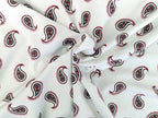 Cotton Jersey Paisley on Cream