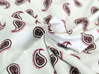 Cotton Jersey Paisley on Cream