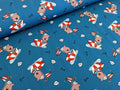 Cotton jersey Captain Globetrotter by Emmapünktchen Blue
