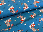 Cotton jersey Captain Globetrotter by Emmapünktchen Blue