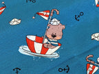 Cotton jersey Captain Globetrotter by Emmapünktchen Blue