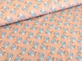 Cotton jersey Sweet Whale Family in old rose