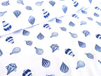 Cotton Jersey Hot Air Balloon on White