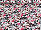 Remnant Cotton Jersey Floral Art Rosehips Bloom KATINOH 47 x FB