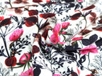 Remnant Cotton Jersey Floral Art Rosehips Bloom KATINOH 47 x FB