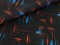 Eigenproduktion Baumwolljersey 3D Blocks auf Schwarz