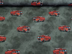 Eigenproduktion Baumwolljersey Feuerwehr Grau