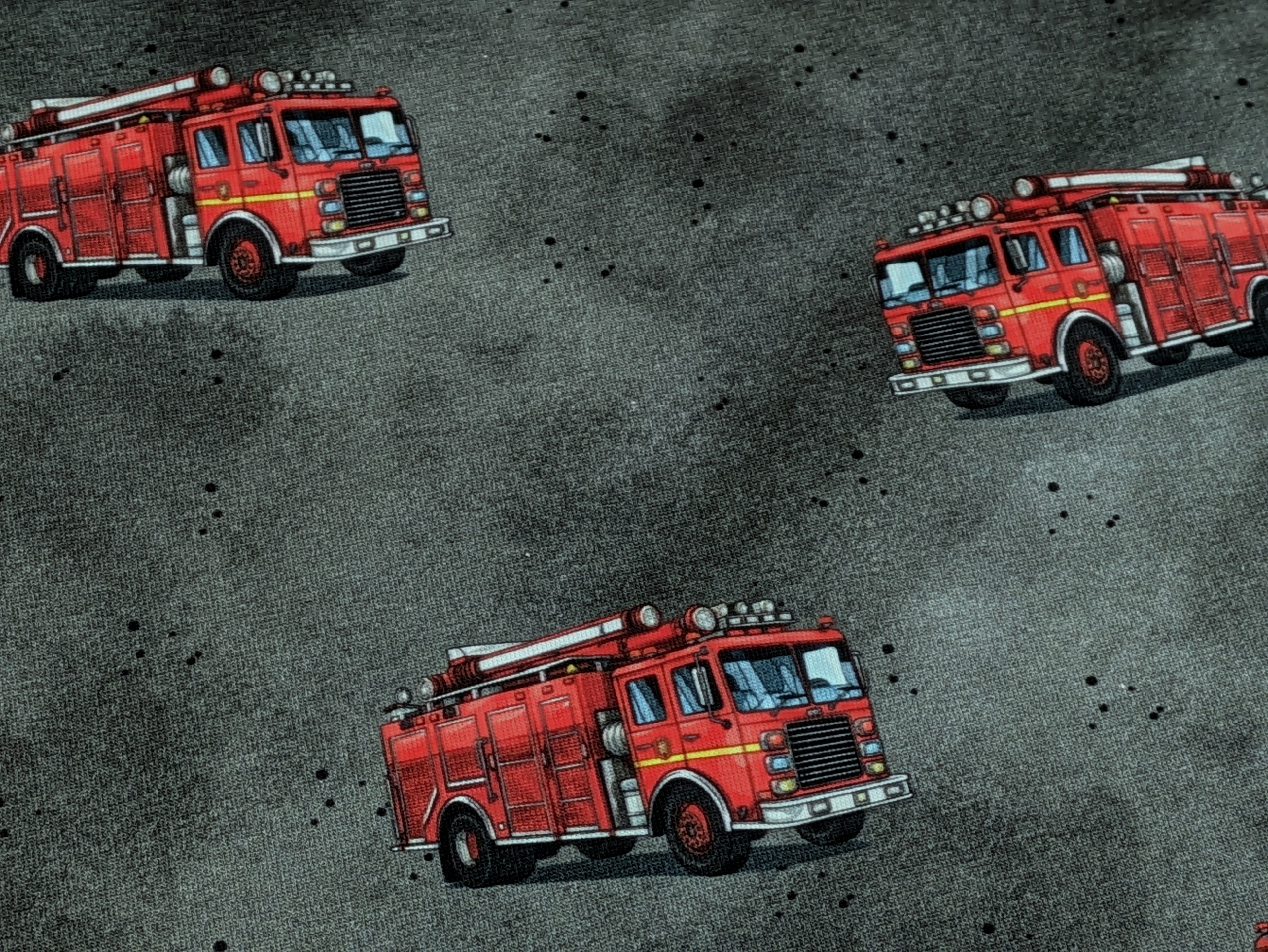 Eigenproduktion Baumwolljersey Feuerwehr Grau