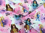 In-house production Cotton Jersey Cool Girls OKAY on Pink