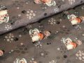 Own Production Cotton Jersey Chunky Little Muncher Eats Too Much Easter Brown/Grey