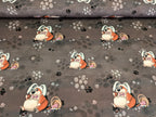 Own Production Cotton Jersey Chunky Little Muncher Eats Too Much Easter Brown/Grey