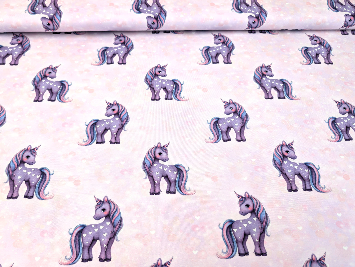 In-house production cotton jersey Lotti and Friends on White