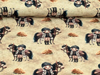 Eigenproduktion Baumwolljersey Pferdemädchen und ihr Pony