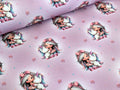 Eigenproduktion French Terry Rainbowgirl auf Meliert Rosa